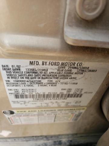 Photo 12 VIN: 1FMDK02167GA32580 - FORD FREESTYLE 