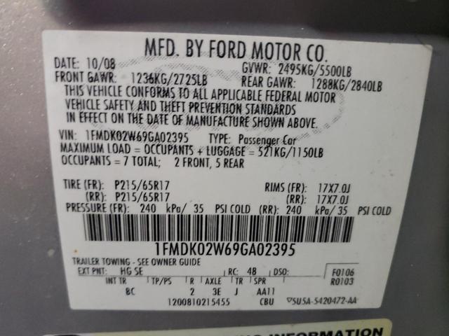 Photo 13 VIN: 1FMDK02W69GA02395 - FORD TAURUS 