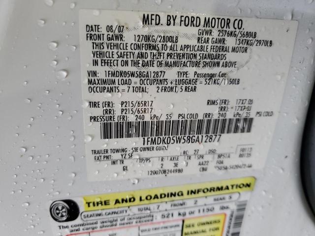 Photo 12 VIN: 1FMDK05W58GA12877 - FORD TAURUS 