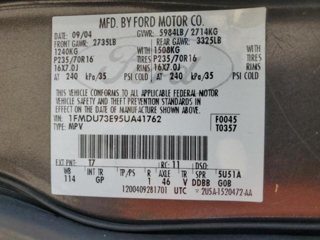 Photo 12 VIN: 1FMDU73E95UA41762 - FORD EXPLORER X 