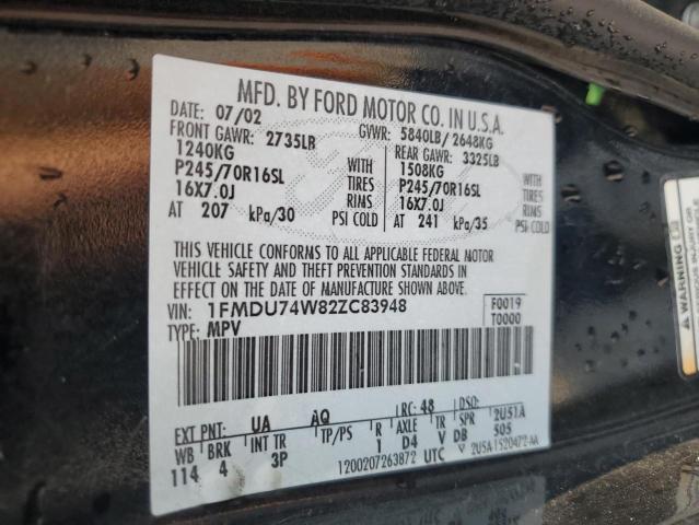 Photo 12 VIN: 1FMDU74W82ZC83948 - FORD EXPLORER E 