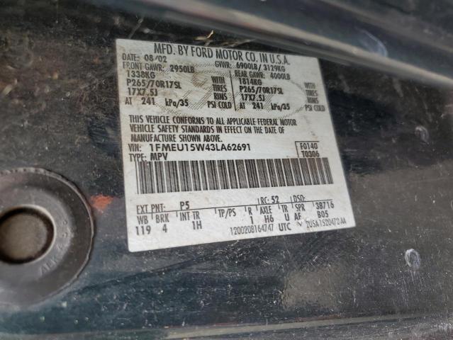 Photo 12 VIN: 1FMEU15W43LA62691 - FORD EXPEDITION 