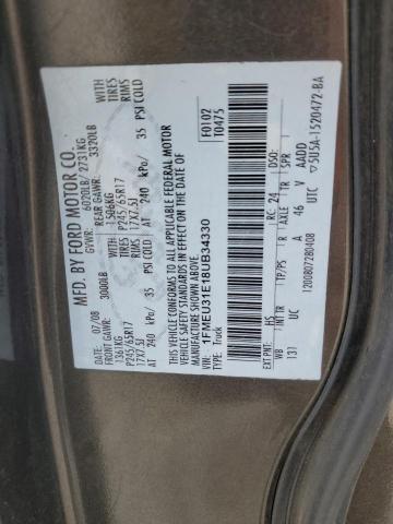 Photo 11 VIN: 1FMEU31E18UB34330 - FORD EXPLORER 