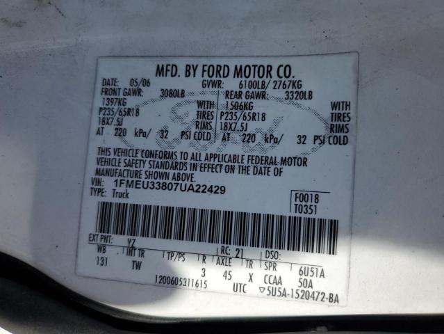 Photo 12 VIN: 1FMEU33807UA22429 - FORD EXPLORER 