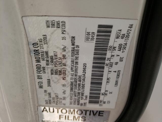 Photo 9 VIN: 1FMEU3BE1AUA26620 - FORD EXPLORER S 