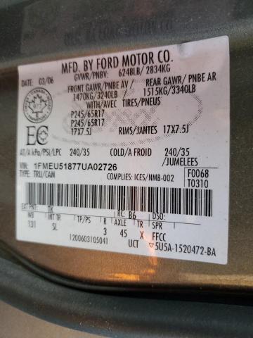 Photo 12 VIN: 1FMEU51877UA02726 - FORD EXPLORER S 