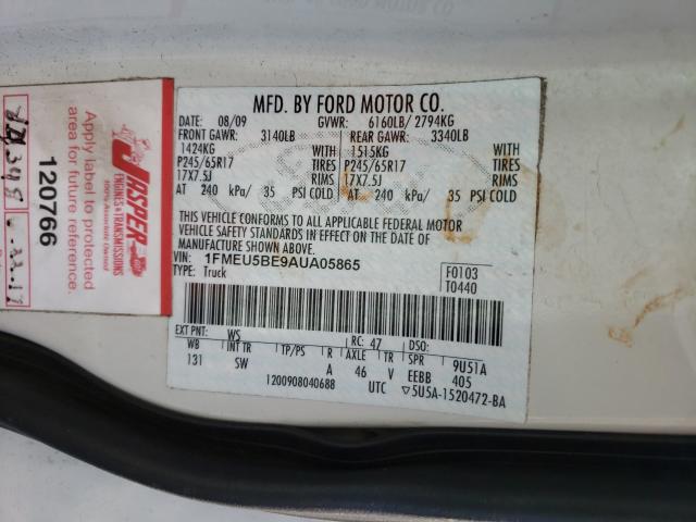 Photo 9 VIN: 1FMEU5BE9AUA05865 - FORD EXPLORER S 