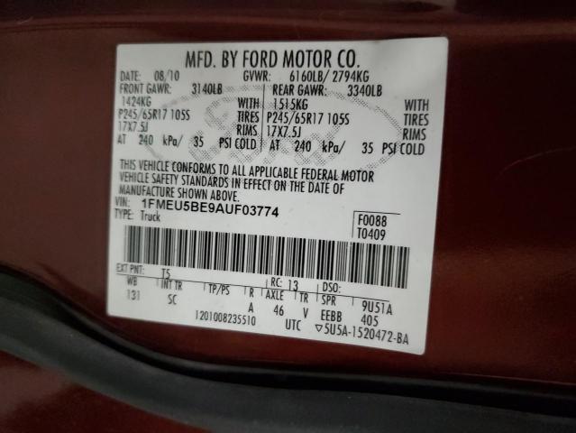 Photo 11 VIN: 1FMEU5BE9AUF03774 - FORD EXPLORER S 