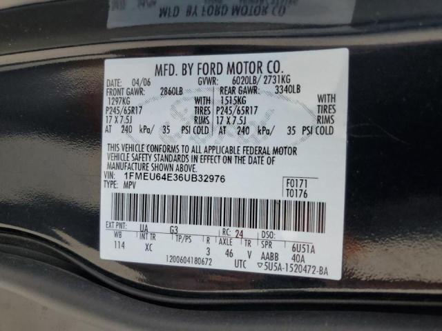 Photo 13 VIN: 1FMEU64E36UB32976 - FORD EXPLORER E 