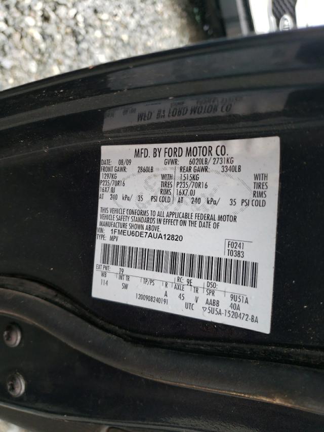 Photo 9 VIN: 1FMEU6DE7AUA12820 - FORD EXPLORER X 