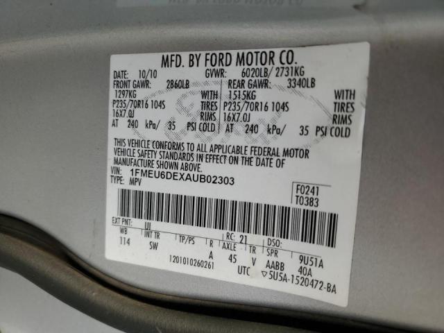 Photo 11 VIN: 1FMEU6DEXAUB02303 - FORD EXPLORER X 