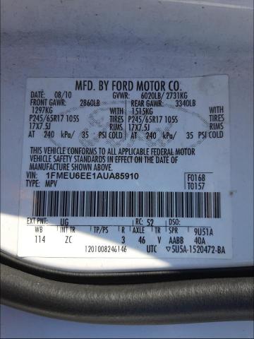 Photo 9 VIN: 1FMEU6EE1AUA85910 - FORD EXPLORER E 