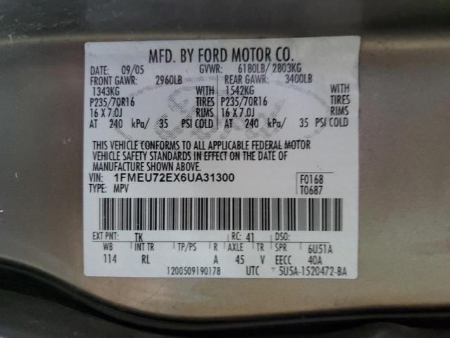 Photo 12 VIN: 1FMEU72EX6UA31300 - FORD EXPLORER 