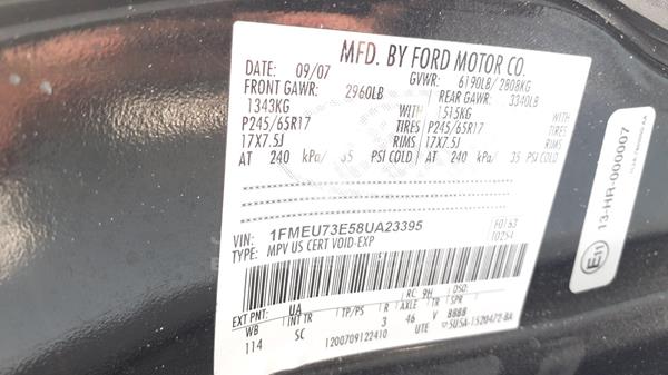 Photo 1 VIN: 1FMEU73E58UA23395 - FORD EXPLORER 