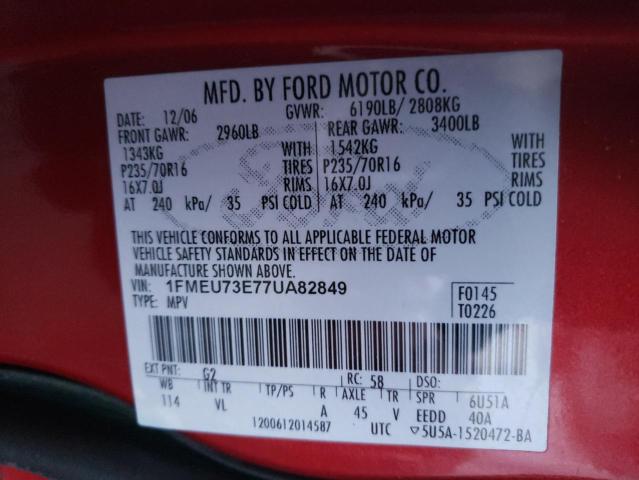 Photo 13 VIN: 1FMEU73E77UA82849 - FORD EXPLORER 