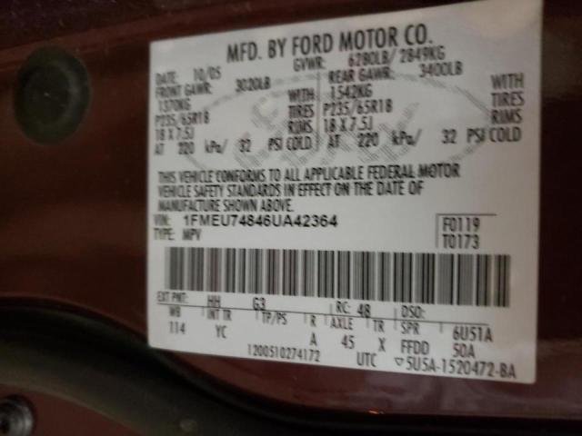 Photo 12 VIN: 1FMEU74846UA42364 - FORD EXPLORER E 