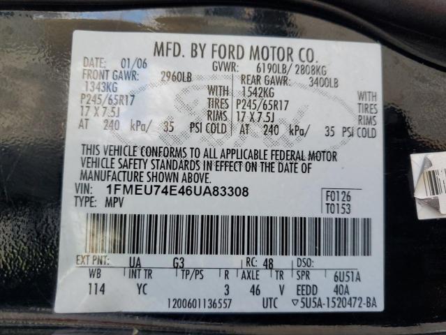 Photo 13 VIN: 1FMEU74E46UA83308 - FORD EXPLORER 