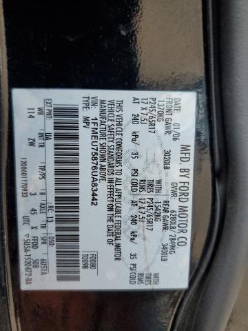 Photo 12 VIN: 1FMEU75876UA83442 - FORD EXPLORER L 