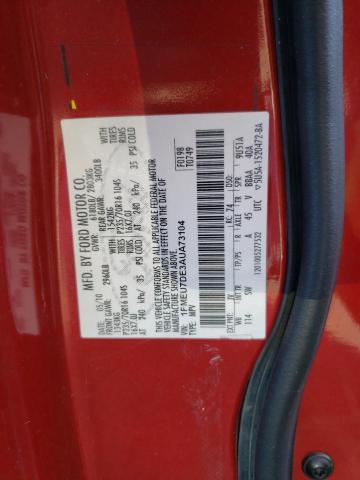 Photo 12 VIN: 1FMEU7DE3AUA73104 - FORD EXPLORER 