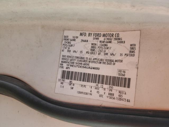 Photo 12 VIN: 1FMEU7DE5AUA24650 - FORD EXPLORER X 