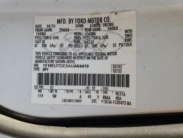 Photo 13 VIN: 1FMEU7DE5AUA64419 - FORD EXPLORER 