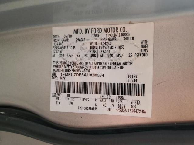 Photo 12 VIN: 1FMEU7DE6AUA80564 - FORD EXPLORER X 