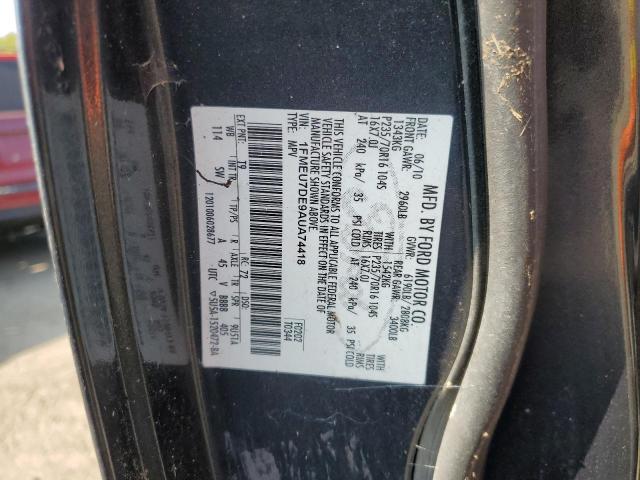 Photo 12 VIN: 1FMEU7DE9AUA74418 - FORD EXPLORER X 