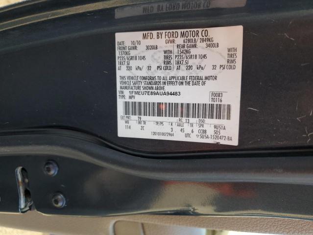 Photo 12 VIN: 1FMEU7E89AUA94483 - FORD EXPLORER E 