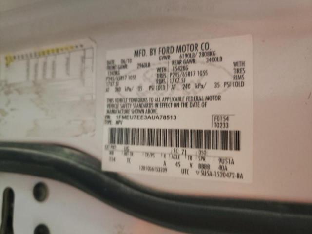 Photo 9 VIN: 1FMEU7EE3AUA78513 - FORD EXPLORER E 