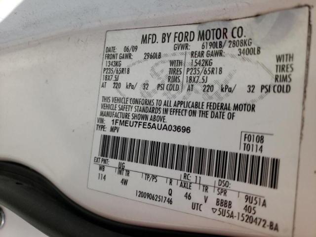 Photo 9 VIN: 1FMEU7FE5AUA03696 - FORD EXPLORER L 