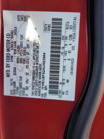 Photo 12 VIN: 1FMEU8F82AUA63984 - FORD EXPLORER 