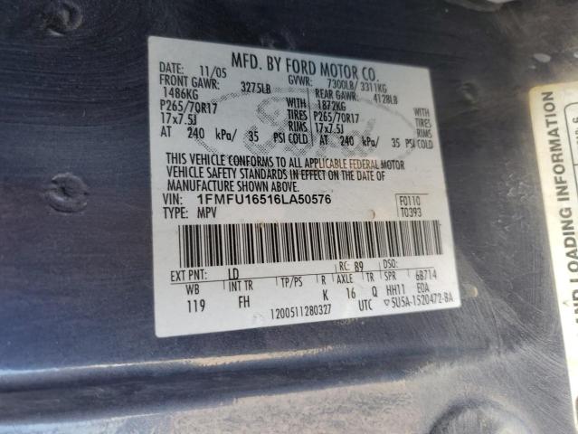 Photo 12 VIN: 1FMFU16516LA50576 - FORD EXPEDITION 