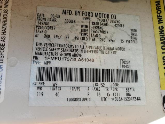 Photo 12 VIN: 1FMFU17578LA61048 - FORD EXPEDITION 