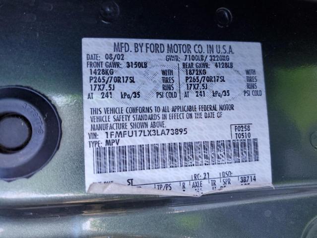 Photo 12 VIN: 1FMFU17LX3LA73895 - FORD EXPEDITION 