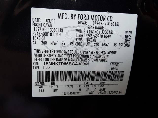 Photo 9 VIN: 1FMHK7D86BGA30065 - FORD EXPLORER X 