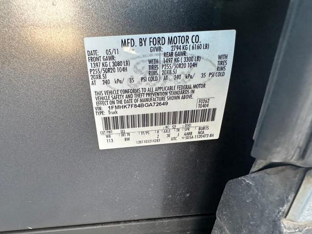 Photo 9 VIN: 1FMHK7F84BGA72649 - FORD EXPLORER L 