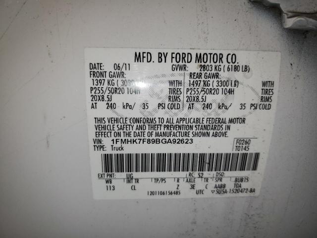 Photo 13 VIN: 1FMHK7F89BGA92623 - FORD EXPLORER L 