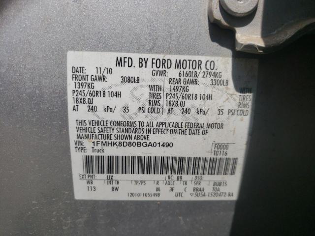 Photo 9 VIN: 1FMHK8D80BGA01490 - FORD EXPLORER X 