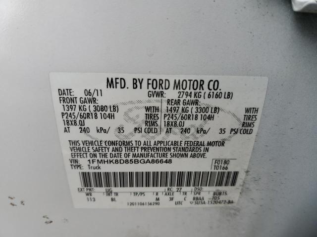 Photo 11 VIN: 1FMHK8D85BGA86648 - FORD EXPLORER X 