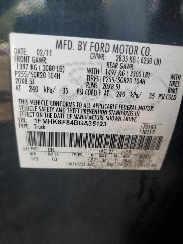 Photo 12 VIN: 1FMHK8F84BGA35123 - FORD EXPLORER L 