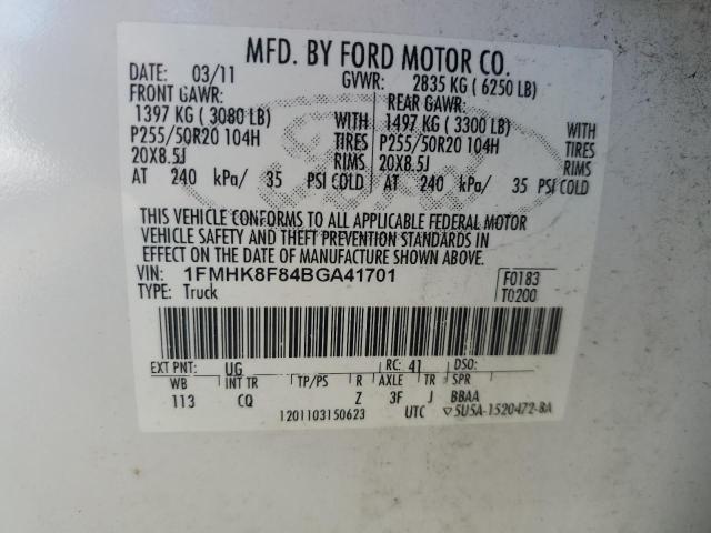 Photo 11 VIN: 1FMHK8F84BGA41701 - FORD EXPLORER L 