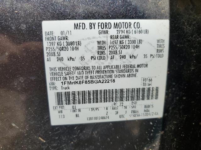 Photo 12 VIN: 1FMHK8F85BGA22218 - FORD EXPLORER L 