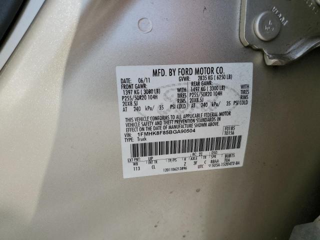 Photo 9 VIN: 1FMHK8F85BGA90504 - FORD EXPLORER L 