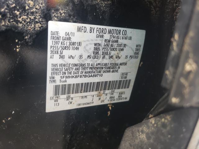 Photo 9 VIN: 1FMHK8F87BGA59710 - FORD EXPLORER L 