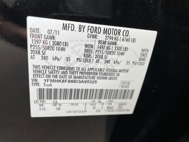 Photo 9 VIN: 1FMHK8F88BGA95325 - FORD EXPLORER 