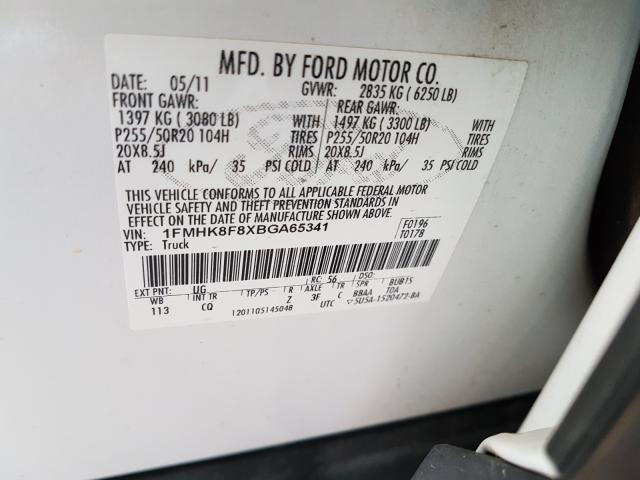 Photo 9 VIN: 1FMHK8F8XBGA65341 - FORD EXPLORER L 