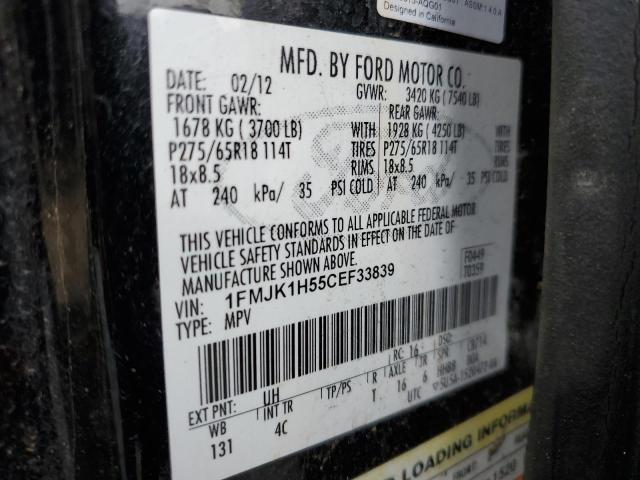 Photo 11 VIN: 1FMJK1H55CEF33839 - FORD EXPEDITION 