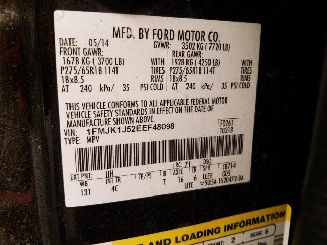 Photo 9 VIN: 1FMJK1J52EEF48098 - FORD EXPEDITION 