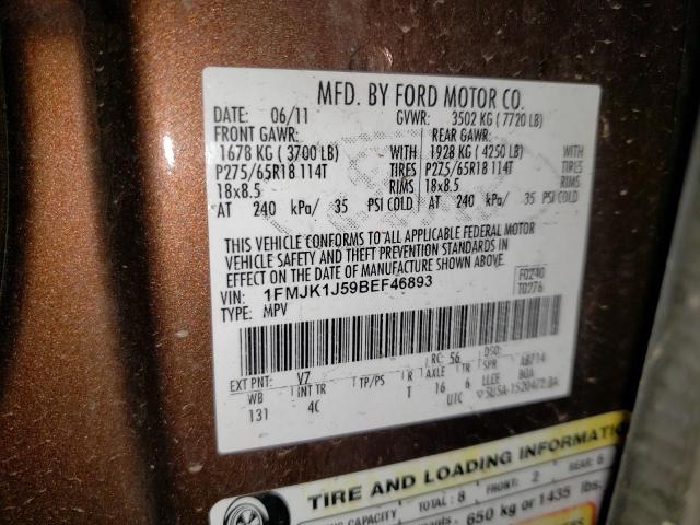 Photo 12 VIN: 1FMJK1J59BEF46893 - FORD EXPEDITION 