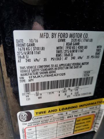 Photo 12 VIN: 1FMJK1JT6HEA31325 - FORD EXPEDITION 